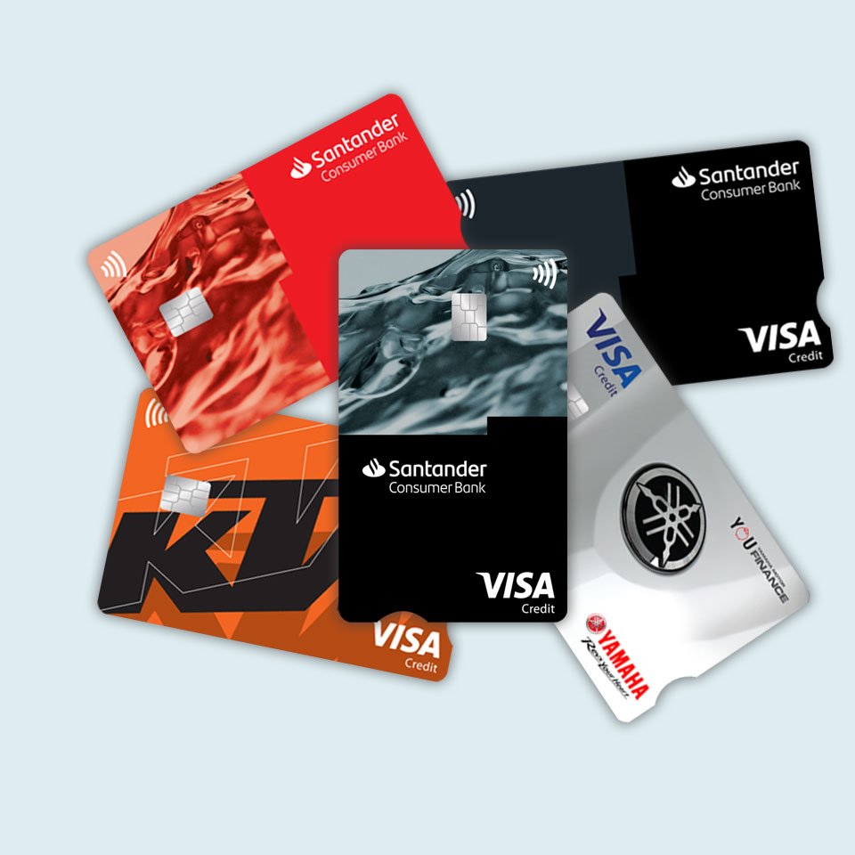 Kollage med kreditkort