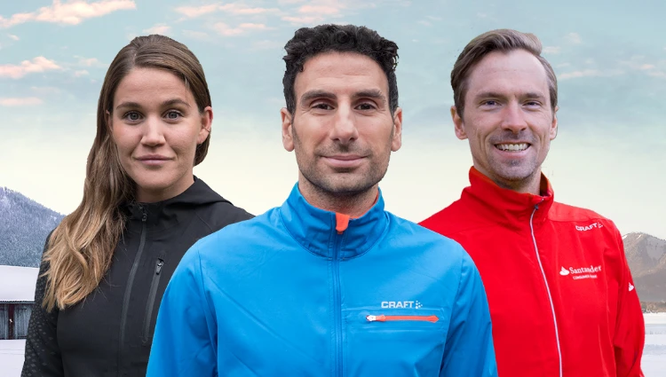 Annie Thorén, Stephan Wilson och Johan Olsson står på rad